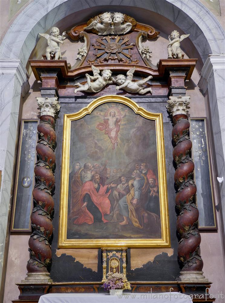 Biella (Italy) - Altar of the Ascension of Jesus in the Church of St. Nicholas